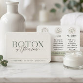 Instructions de suivi minimales Botox Vert Sauge
