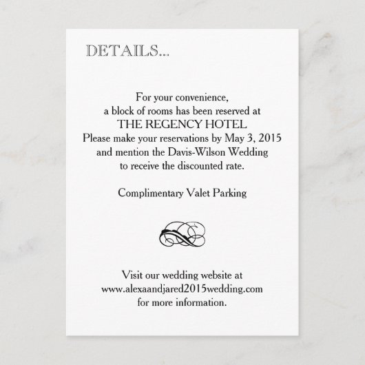Instructions et détails Insérer une carte (Devant)