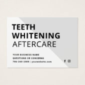 Instructions pour blanchir les dents simples (Devant)