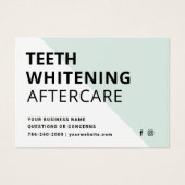 Instructions pour blanchir les dents simples (Devant)