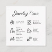 Instructions pour la bijouterie Carte de remerciem (Devant)