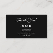 Instructions pour la bijouterie Carte de remerciem (Dos)