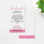 Instructions pour le lavage à la main rose médias  (Bureau)
