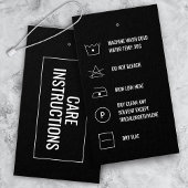 Instructions pour le nettoyage Carte d'étiquette H