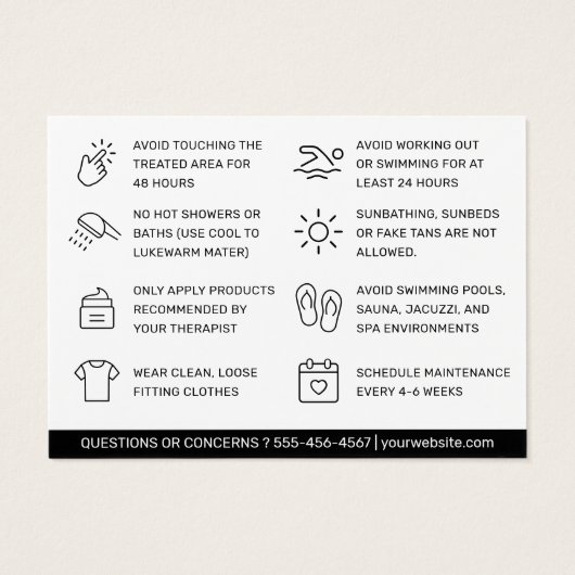 Instructions pour l'enlèvement des cheveux de la c (Dos)