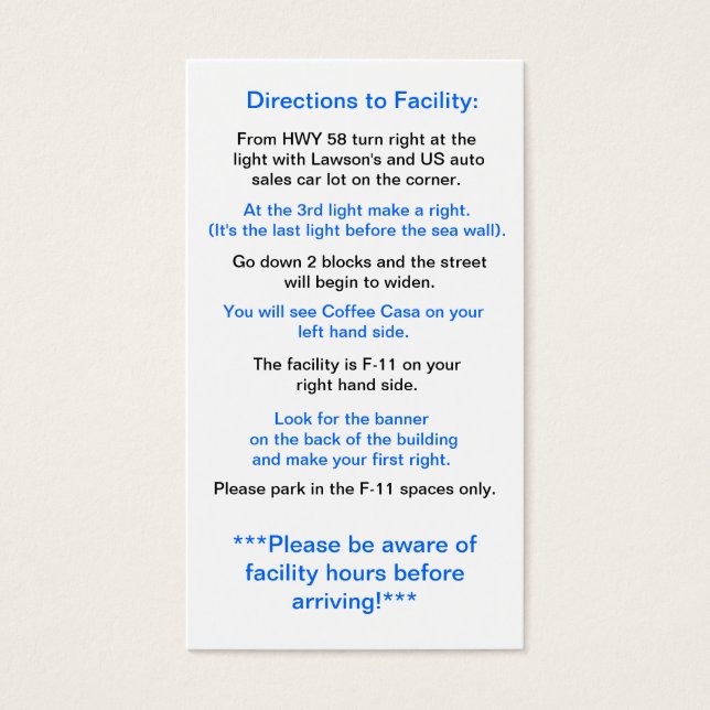 Instructions pour l'installation à Okinawa (Devant)