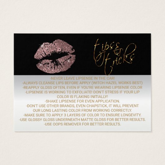 Instructions roses poussiéreuses d'application (Dos)