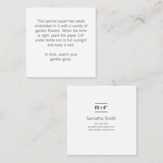 Instructions sur les étiquettes de cadeaux (Devant / Derrière)