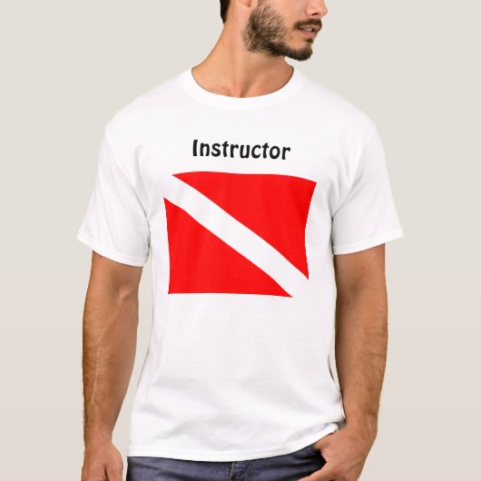 Instructor Diver onder vlag T Shirt (Voorkant)