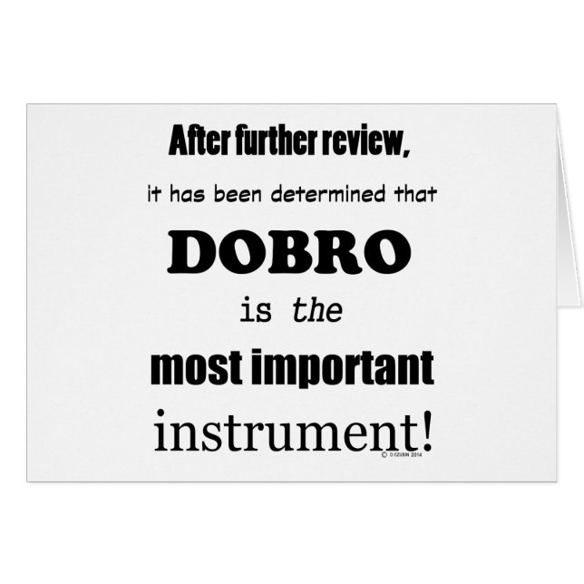 Instrument Dobro le plus important (Devant horizontal)