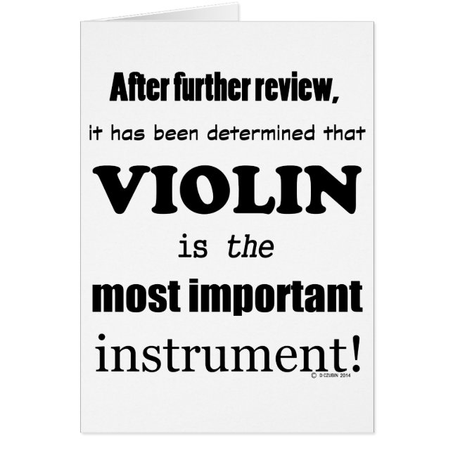 Instrument le plus important du violon (Devant)