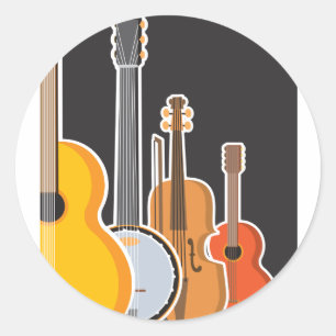 Instrument Medley Ronde Sticker