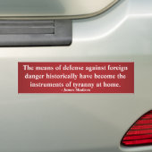 Instrument voor Tyranny Bumpersticker (Op auto)