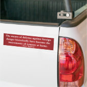 Instrument voor Tyranny Bumpersticker (Op Truck)