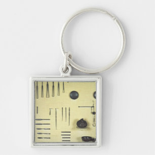 Instrumenten uit het hoesje van een oculist, uit R Sleutelhanger