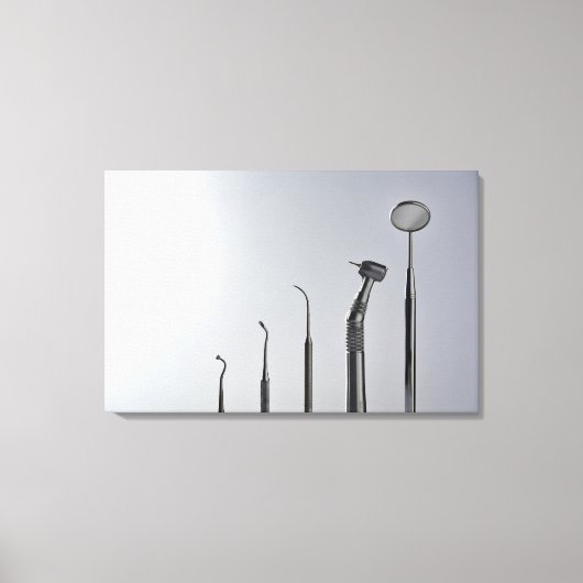 Instrumenten van de tandarts canvas afdruk (Voorkant)