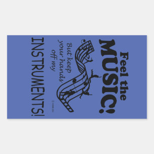Instrumenten voelen de Sticker van de muziek in re