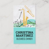 Instruments de musique | Carte de visite de notes  (Devant)