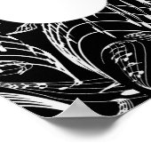 INSTRUMENTS DE MUSIQUE POSTER blanc (Coin)