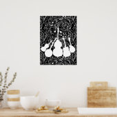 INSTRUMENTS DE MUSIQUE POSTER blanc (Cuisine)
