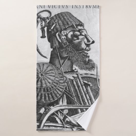 Instruments de subsistance humaine, Arcimboldo (Serviette de bain)