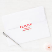 INSTRUMENTS FRAGILES DÉLICATS étiquette d'expéditi (Enveloppe)