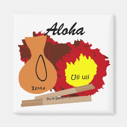 Instruments hawaïens, Aloha aimant (Devant)