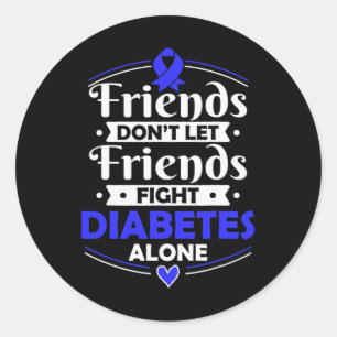Insuline-afhankelijke Diabetes Overlevende - T1d A Ronde Sticker