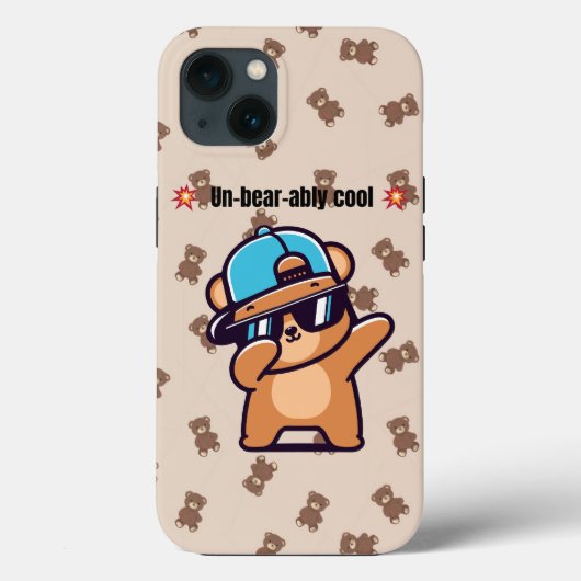 Insuportablement cool | Coque de téléphone Ourson (Verso)