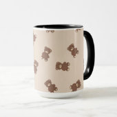 Insupportablement Cool | Mug à café avec un ours m (Devant droit)