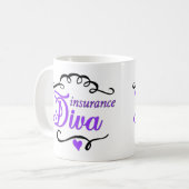 Insurance Diva Coffee Mok (Voorkant links)