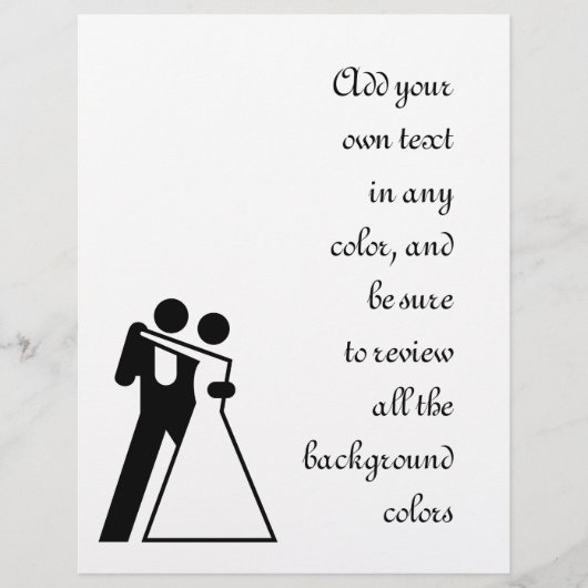 Int. voor Bride & Groom Flyer (Voorkant)