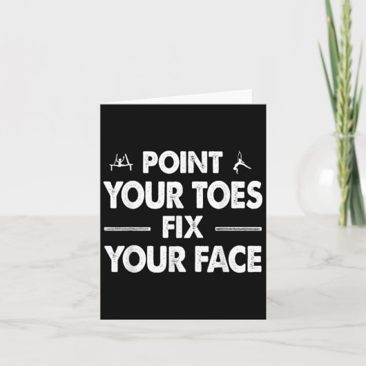 Int Your Toes Fix Your Face Kaart (Voorkant)