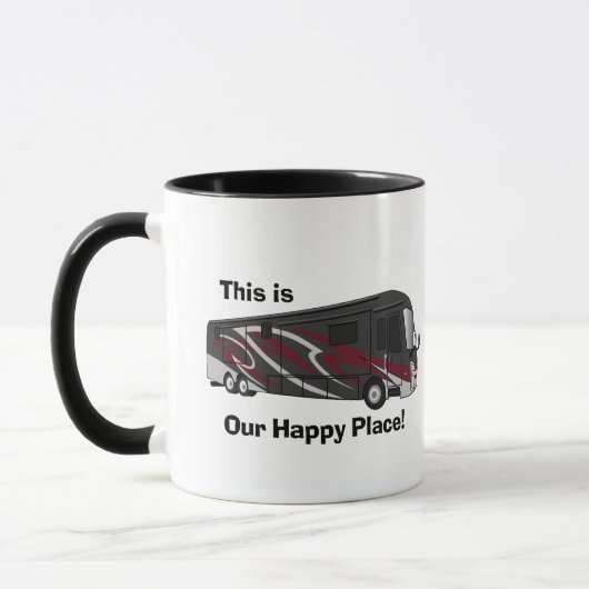 Integra Aspire Red Happy Place-ontwerp Mok (Links)