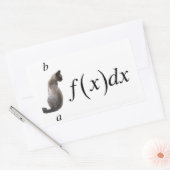 Integral cat rechthoekige sticker (Envelop)