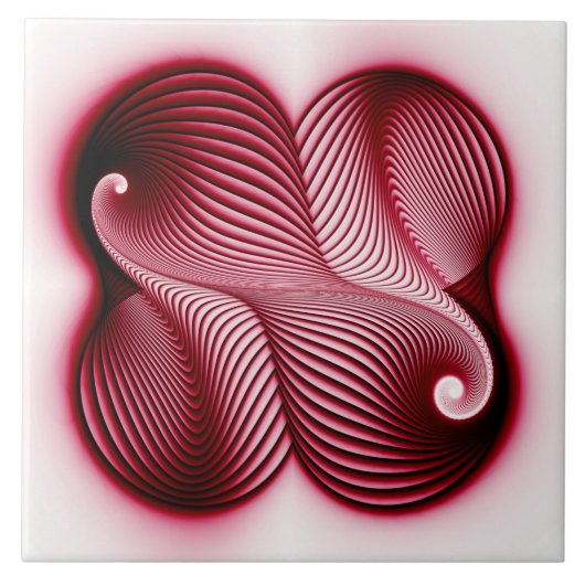 Integrale rode vorm tegeltje (Voorkant)