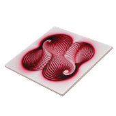 Integrale rode vorm tegeltje (Zijkant)