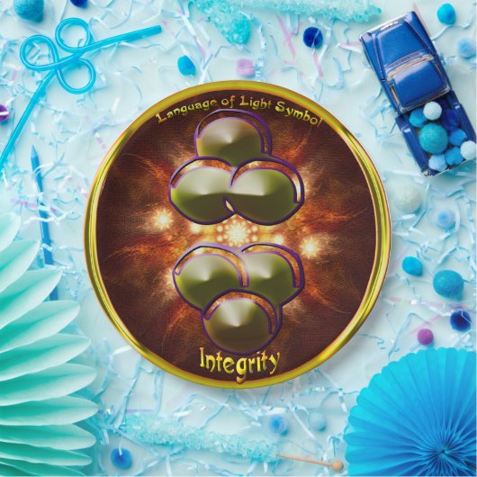 Integratiesymbool Art Papieren Bordje (Feest)