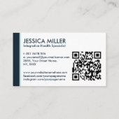Integratieve Wellness - Functionele Geneeskunde Visitekaartje (Achterkant)