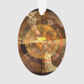 Intégrité Art Abstrait Acrylique Oval (dos)