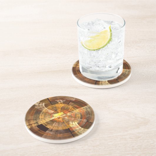 Intégrité Art Abstrait Dessous de verre en grès (Côté)