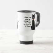 Intégrité drôle sarcastique de tasse de voyage (Devant droit)