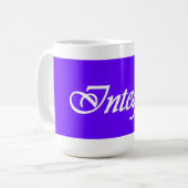 Intégrité - tasse personnelle de valeur de progrès (Devant gauche)