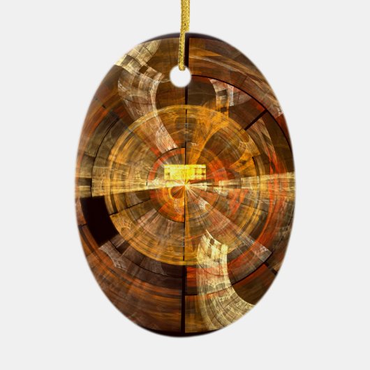 Integriteit Abstract Art Oval Ornament (Voorkant)
