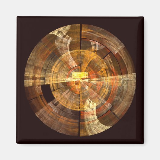 Integriteit Abstract Art Square Magnet Magneet (Voorkant)