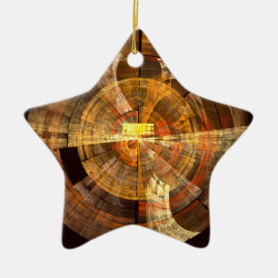 Integriteit Abstract Art Star-Ornament Keramisch Ornament