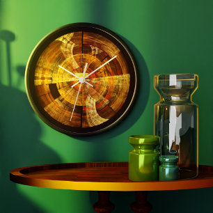 Integriteit Abstracte Art Round Grote Klok