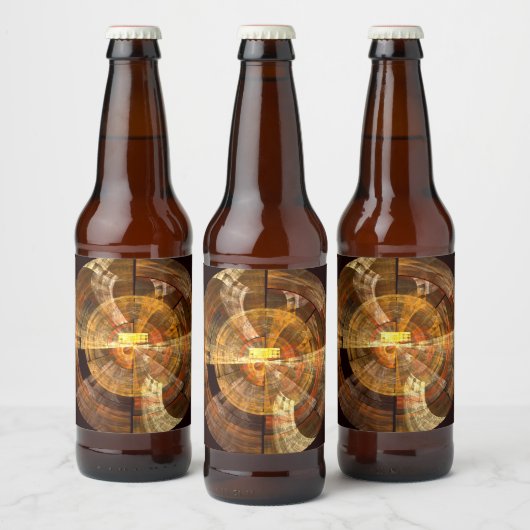 Integriteit Abstracte kunst Bier Etiket (Flessen)
