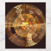 Integriteit Abstracte kunst Wijn Etiket (Enkel label)