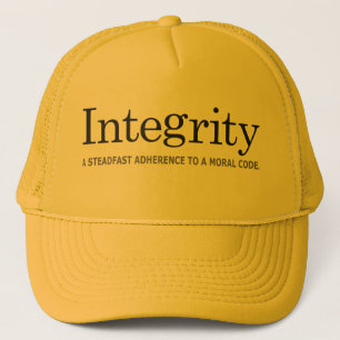 INTEGRITEIT Gouden Trucker Hoed Pet